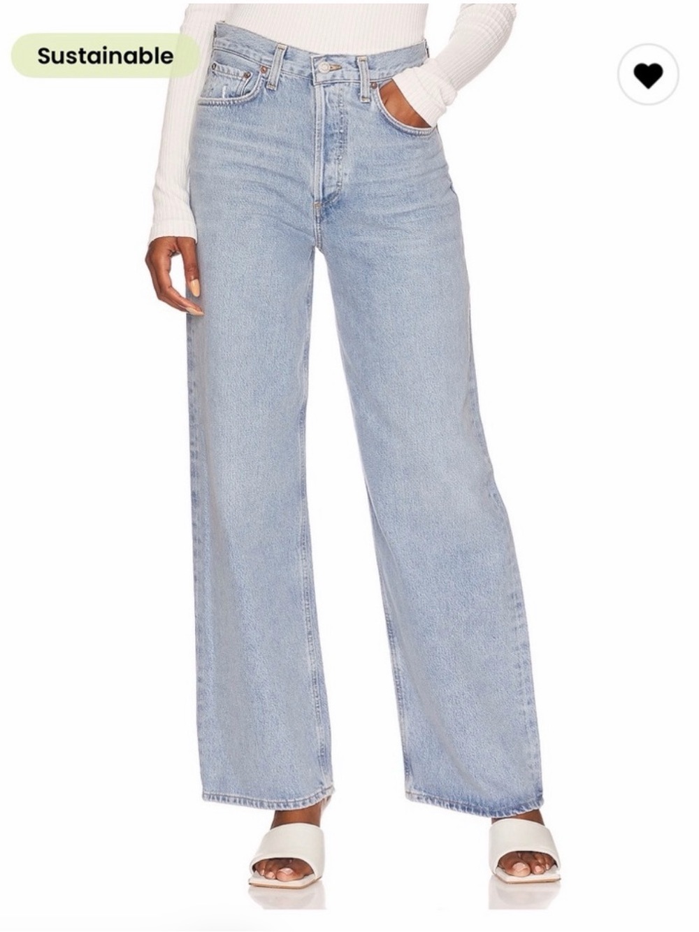 Agolde Low Rise Baggy Jeans Void Sz 28